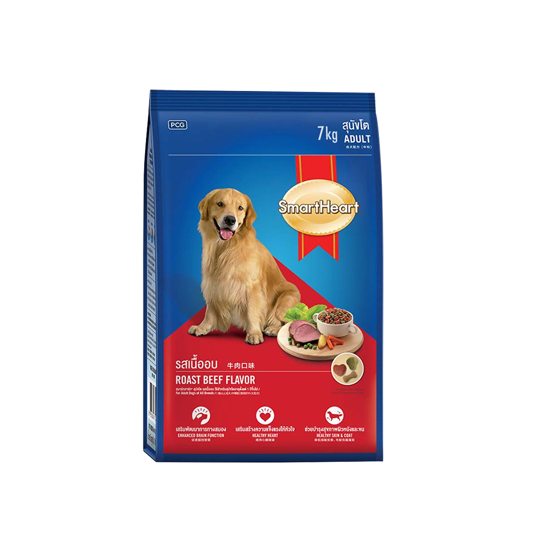 SmartHeart Adult Dog Food Roast Beef 7kg