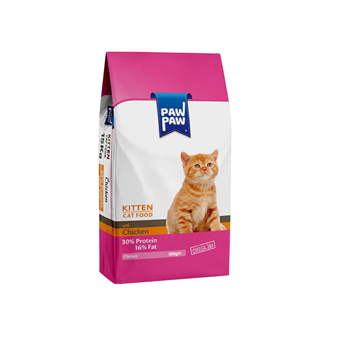 Paw Paw Kitten Dry Cat Food Chicken 500gm