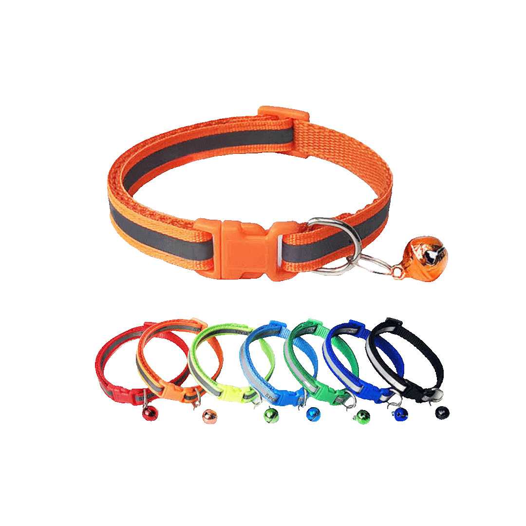 Print Cat Collar with Bell (Multicolor)