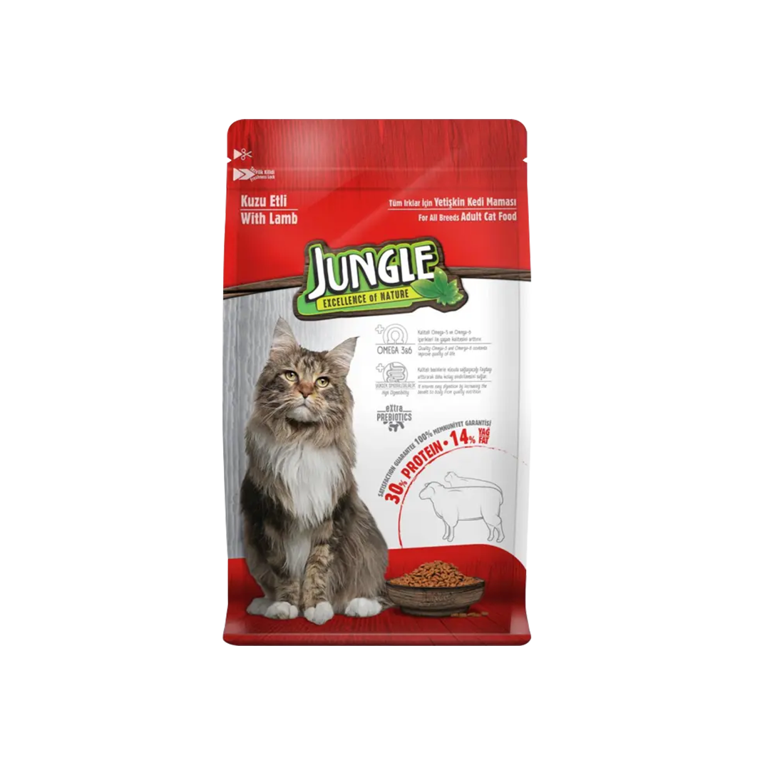 Jungle Adult Dry Cat Food Lamb 1.5kg