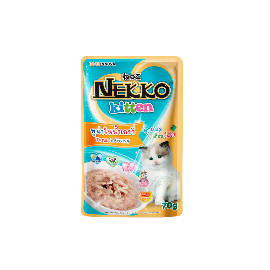 Nekko Adult Cat Food Real Tuna - 70g Pouch