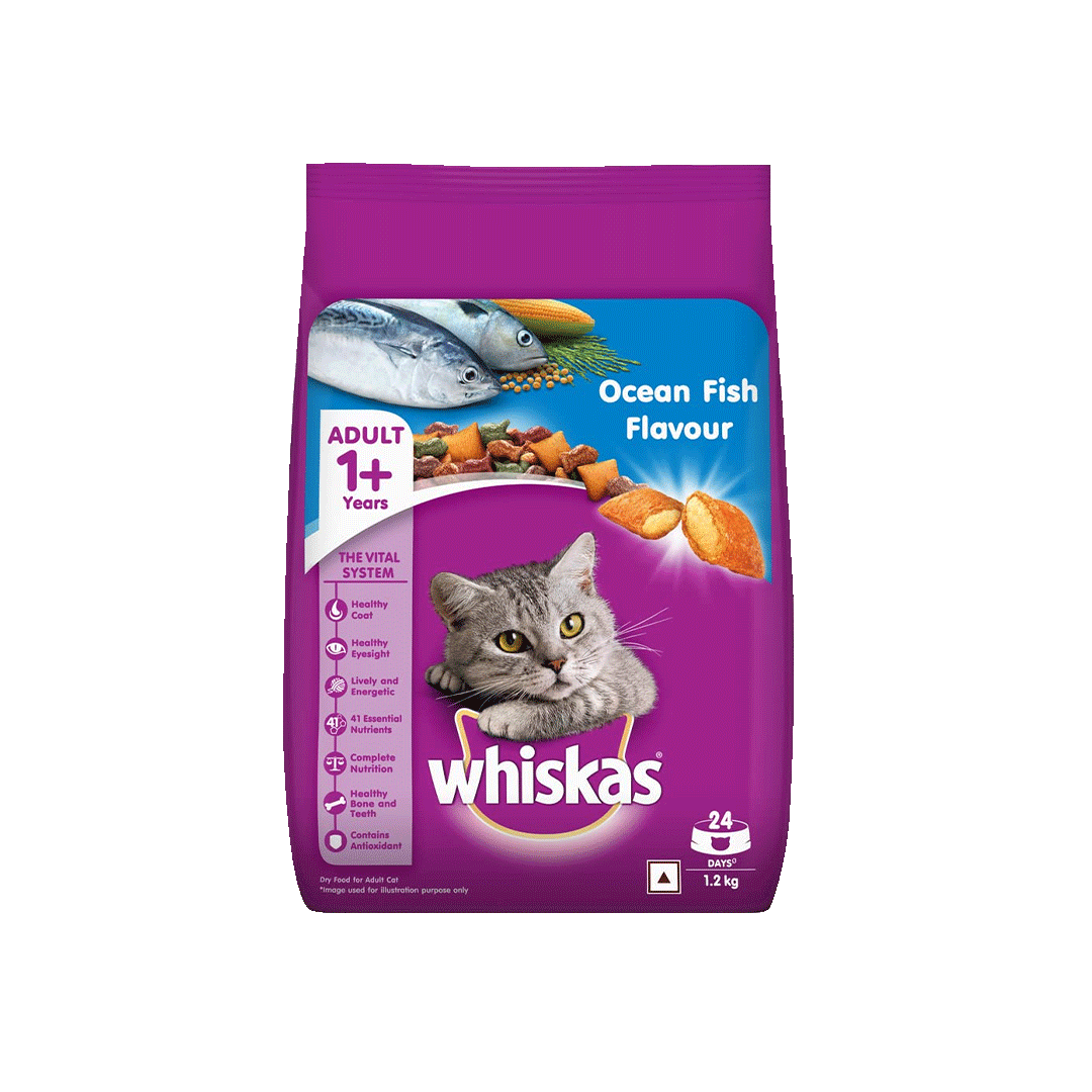 Whiskas Adult Cat Food Ocean Fish 1.2kg