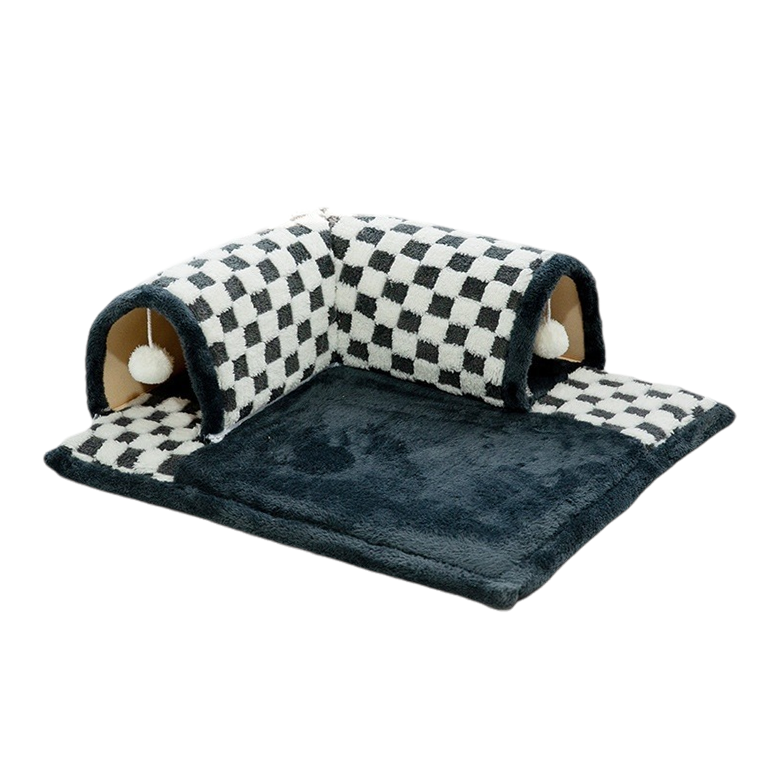 Premium Multifunctional 2 In 1 Extensible Tunnel Tube Bed House for Cat